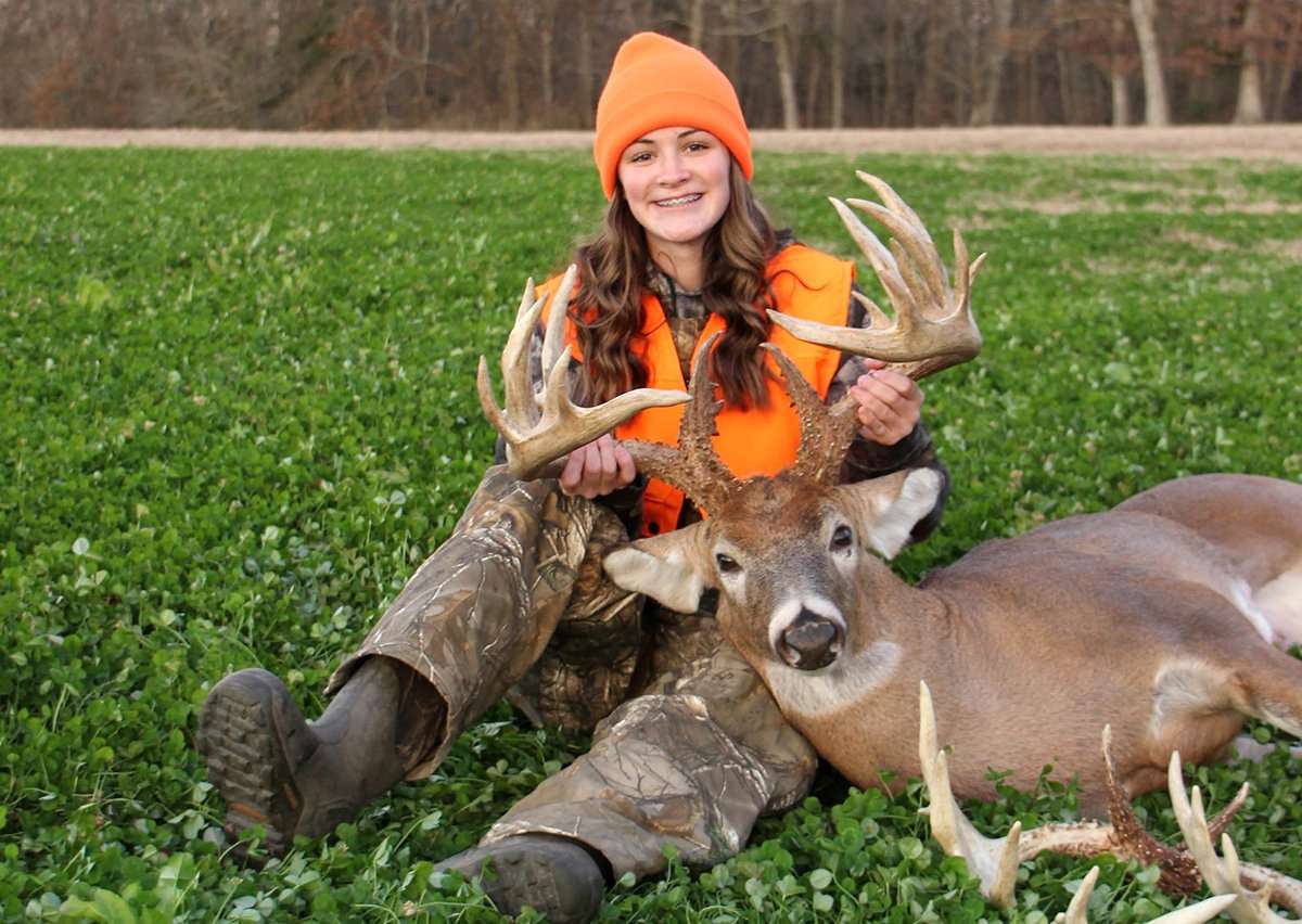 Claire Flood wanted her first deer to be a mature buck. She more than met her goal. Claire Flood wanted her first deer to be a mature buck. She more than met her goal.