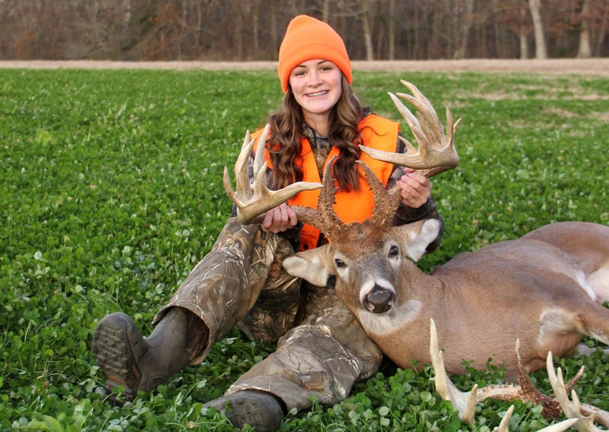 Claire Flood wanted her first deer to be a mature buck. She more than met her goal. 