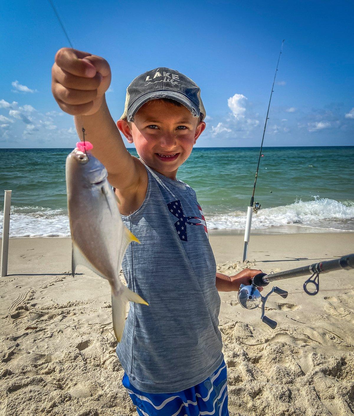 Synthetic baits like Fishbites work well on whiting and pompano both. Image by Will Brantley