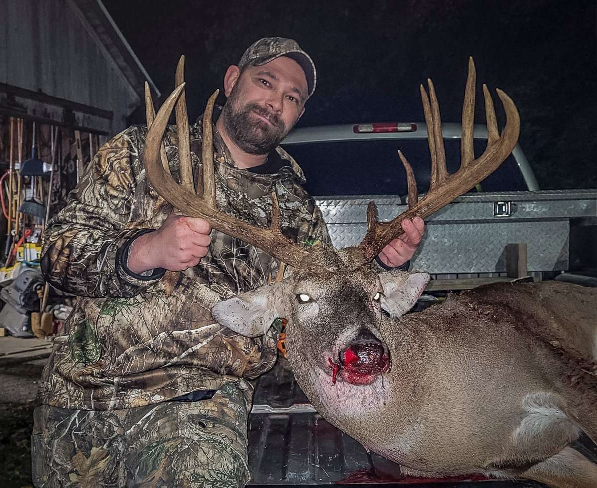 While he had been a regular on Josh's property in the late summer, the buck had been a no show since. While he had been a regular on Josh's property in the late summer, the buck had been a no show since.