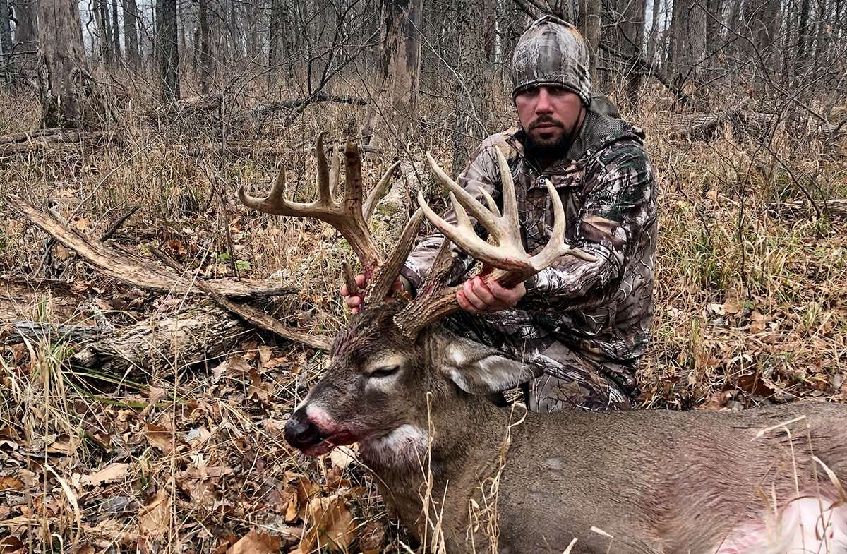 Levi Watkins couldn't believe his eyes and kept counting the points on his buck. Levi Watkins couldn't believe his eyes and kept counting the points on his buck.