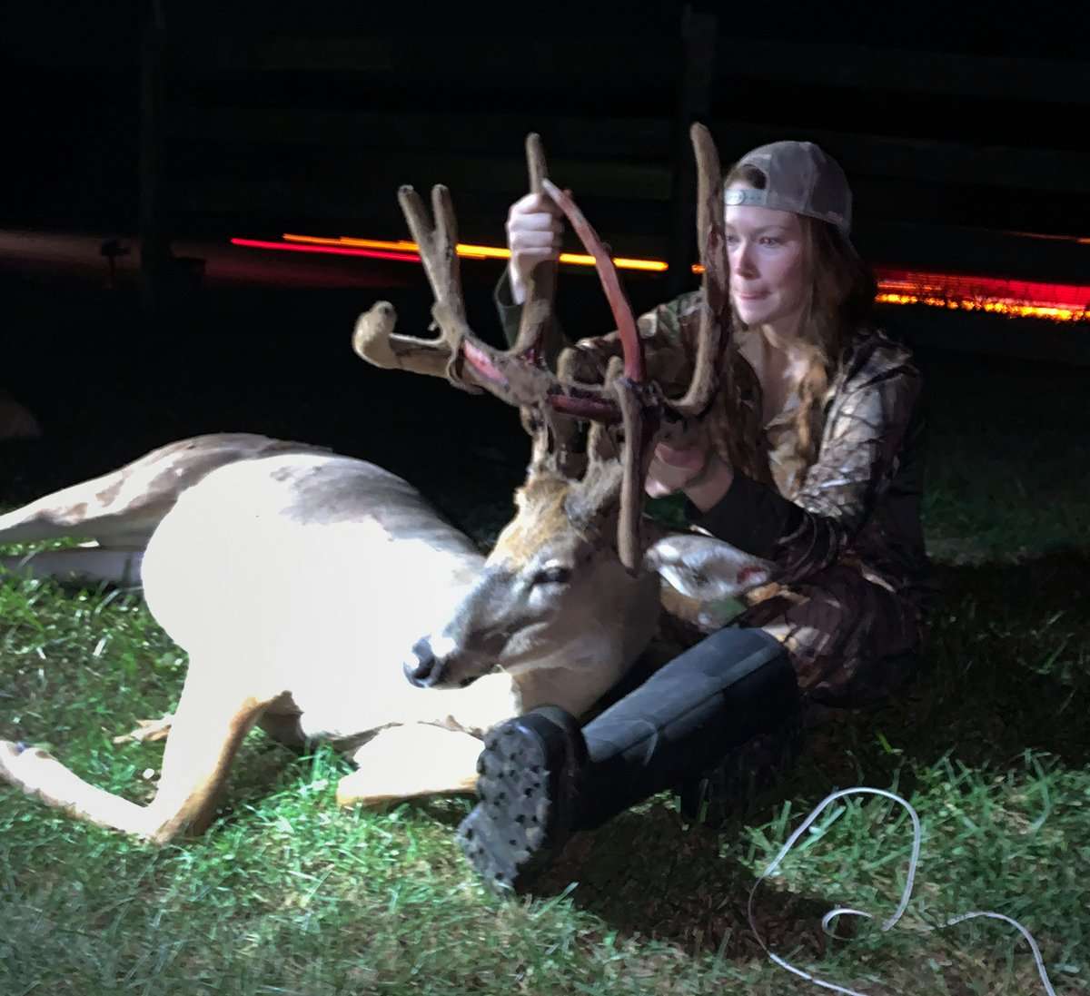 Kelsey has made it a goal each year to take a larger buck than the year before.