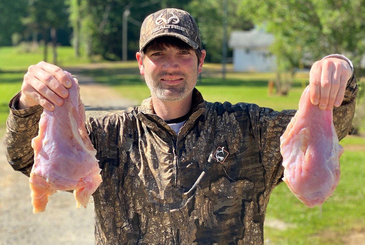 Fresh turkey meat ready for the fryer. (Phillip Culpepper photo.)