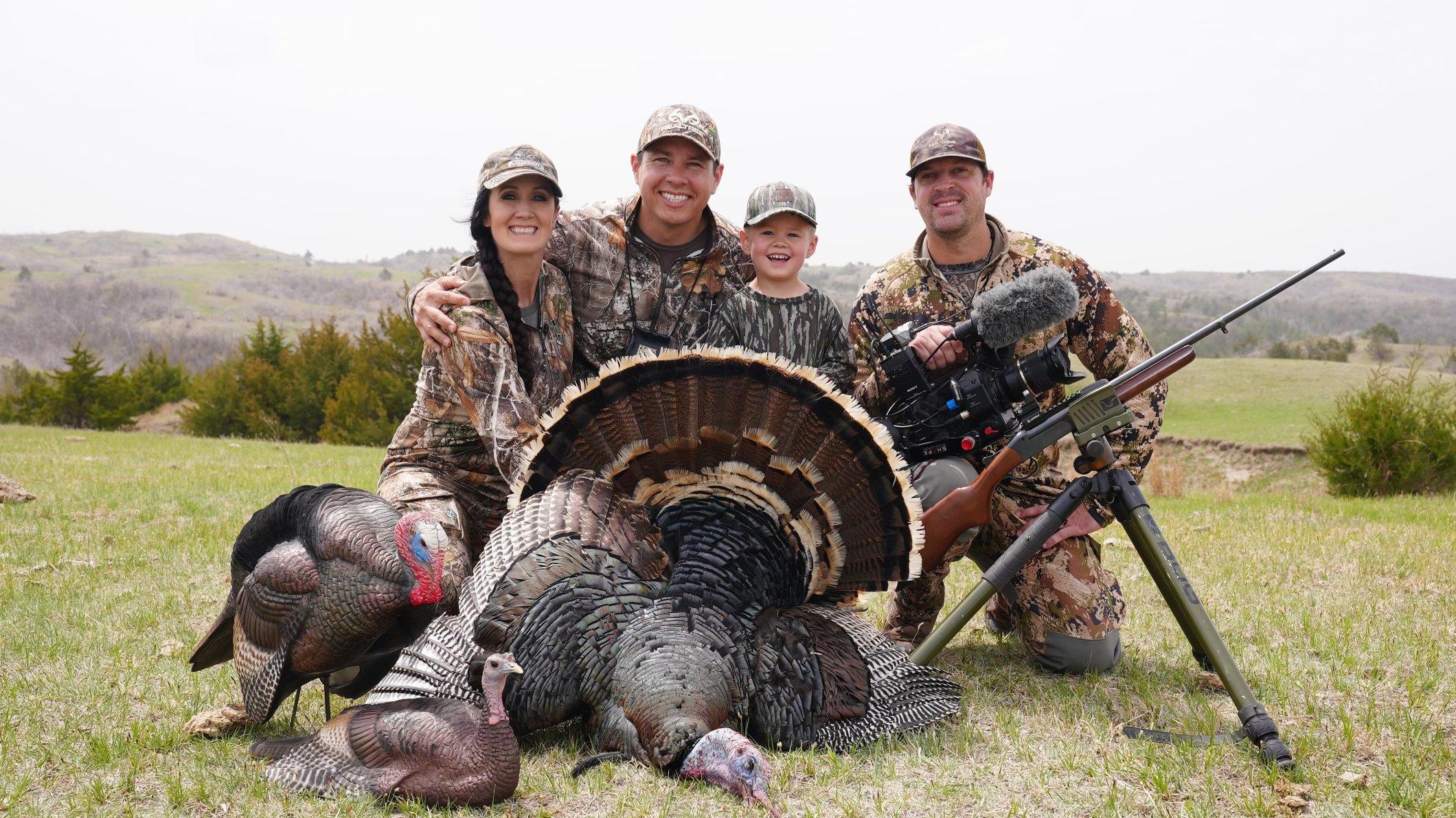 Jax Bearshield bagged this Nebraska gobbler with the help of his mom, Melissa Bachman, and dad, Ben Bearshield. 