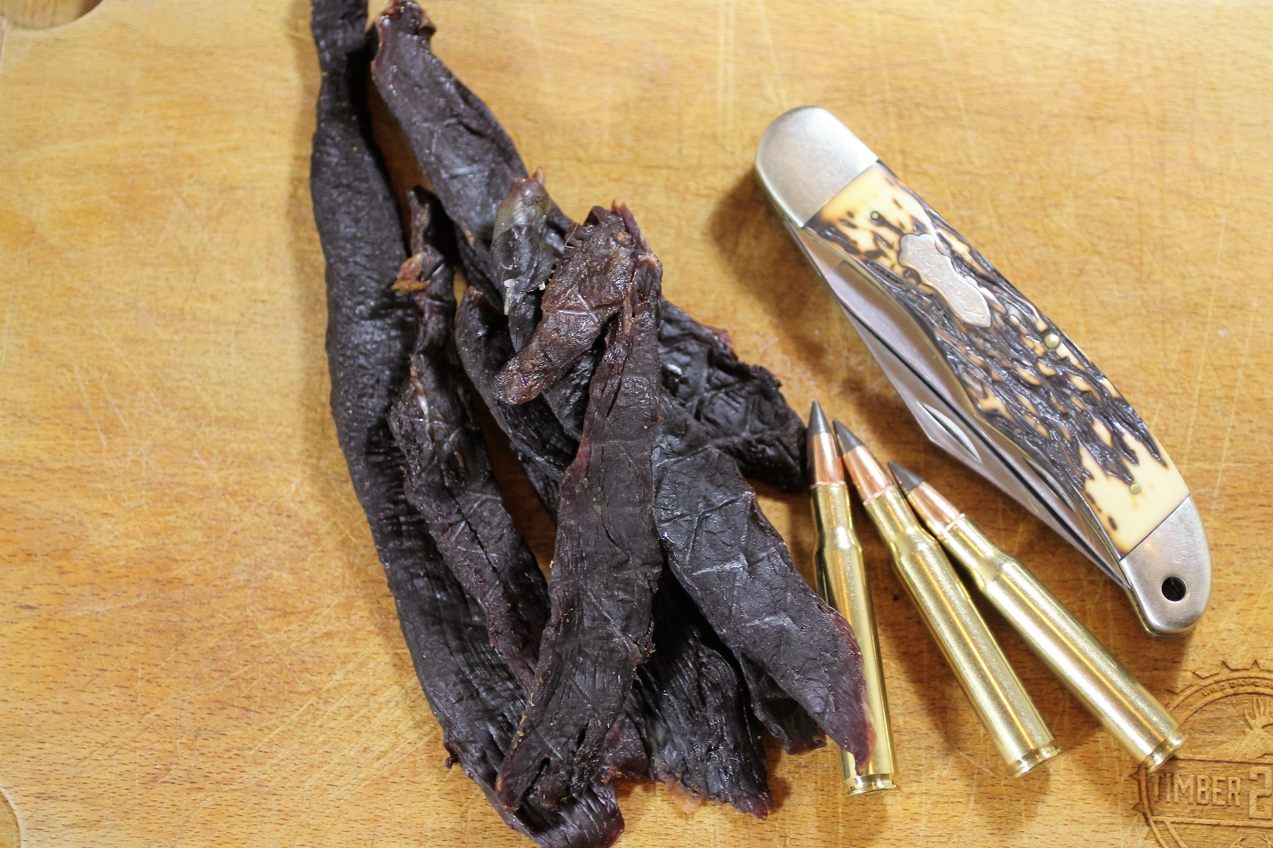 A handful of jerky will keep hunger at bay on an all day hunt.
