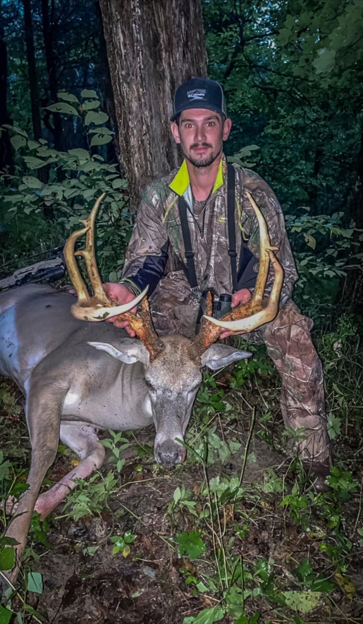 Kenneth Martin's buck featured a 150 inch 8 point frame.