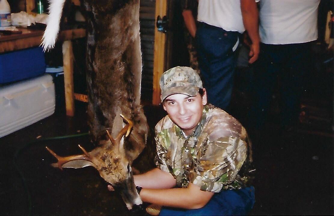 Taken in 2002 or 2003, this was Knighton's first muzzleloader buck. He bagged it with an old Thompson Center muzzleloader. (Backwoods Life photo)