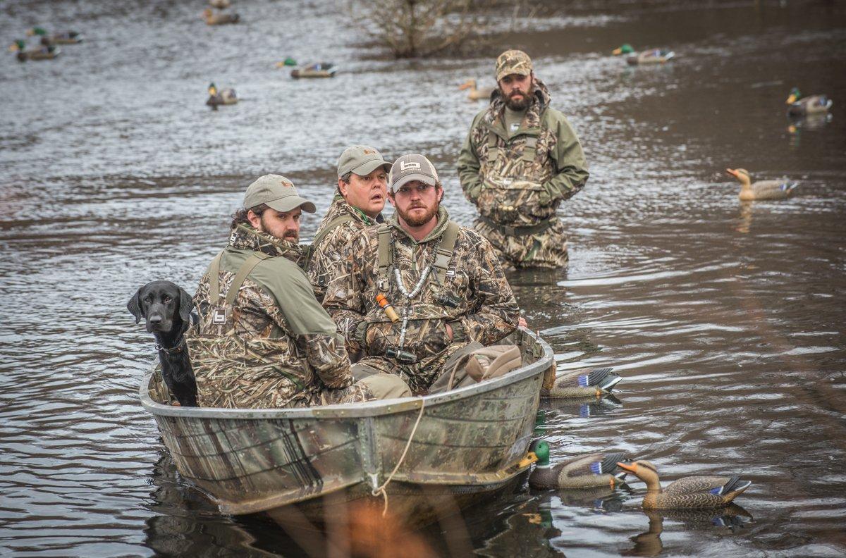 Opening day can get crazy. Follow a common-sense plan to avoid other hunters and shoot ducks. Photo © Bill Konway