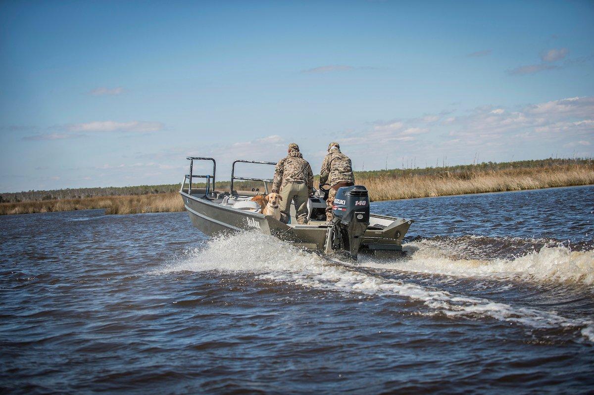 Use your first hunting trip to new water as a scouting mission. Consider setting up where you can observe much of the area and get a feel for pressure, bird movement and other factors. Photo © Bill Konway