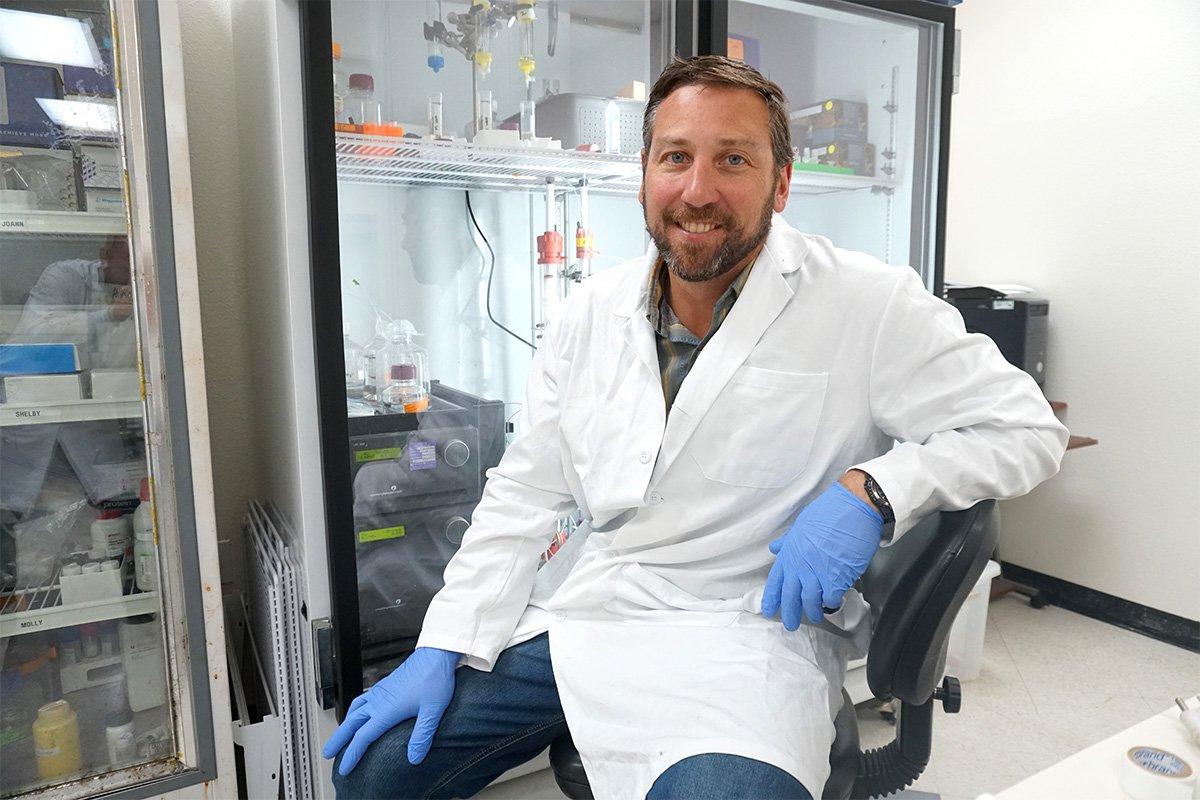 Davin Henderson is a protein chemist and founder of CWD Evolution. He is developing a new tool efficient enough to test live animals for CWD. (CWD Evolution photo)