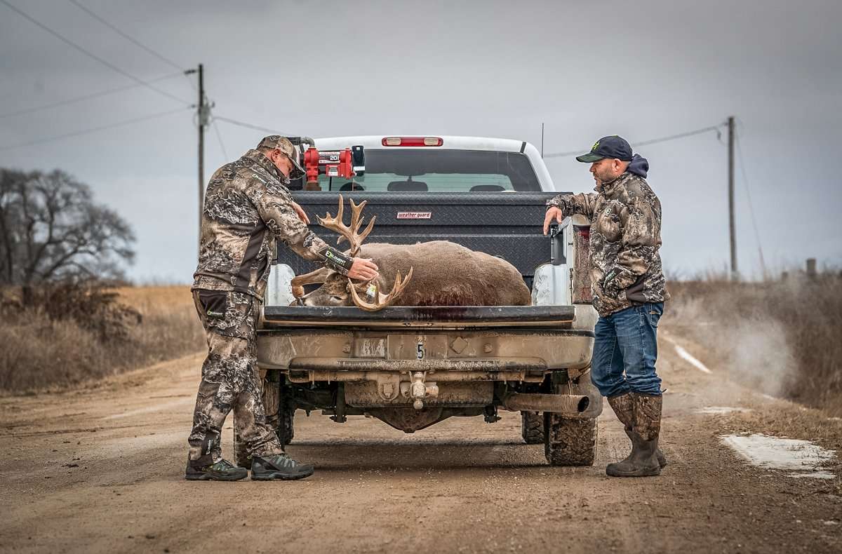 The Given Right's co-hosts, Mark Heck and Kenneth Lancaster, admire this incredible buck. (The Given Right photo) The Given Right's co-hosts, Mark Heck and Kenneth Lancaster, admire this incredible buck. (The Given Right photo)