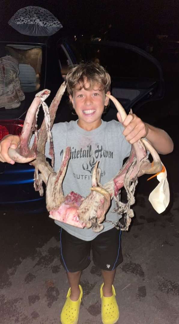 Now that's one proud youth hunter. Photo courtesy of Tevis McCauley