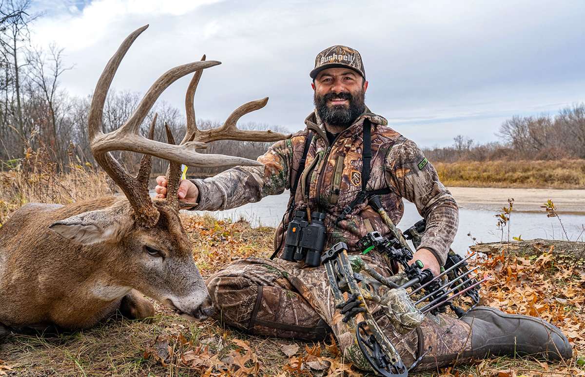He arrowed it on Nov. 17, 2021, a week after shooting a 184-inch deer. Image by Midwest Whitetail