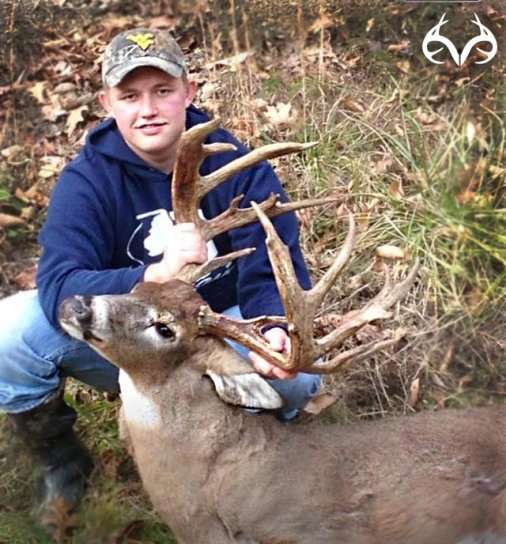 Myran Copley with his 192-inch bruiser.