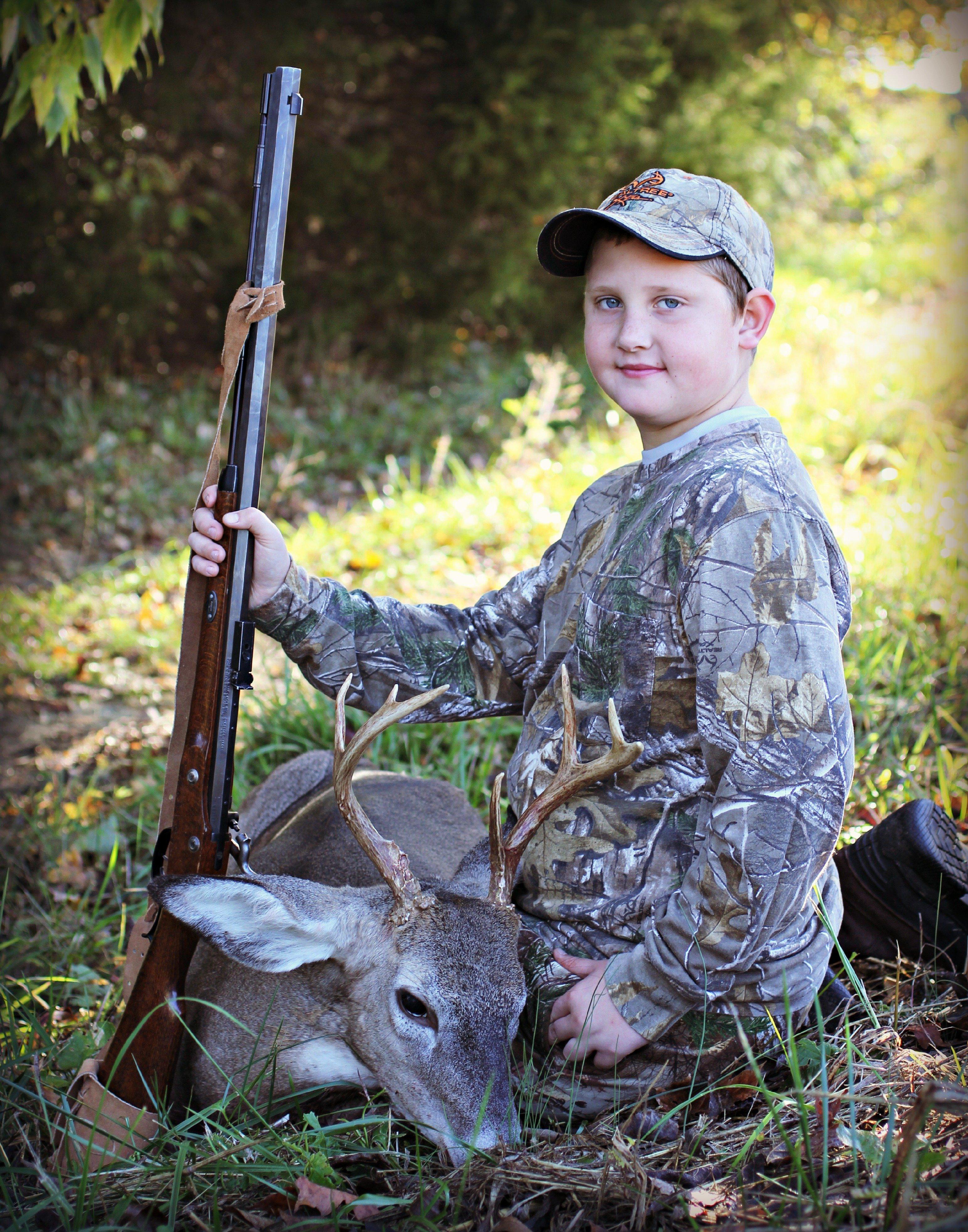 Potroast with his blackpowder buck.