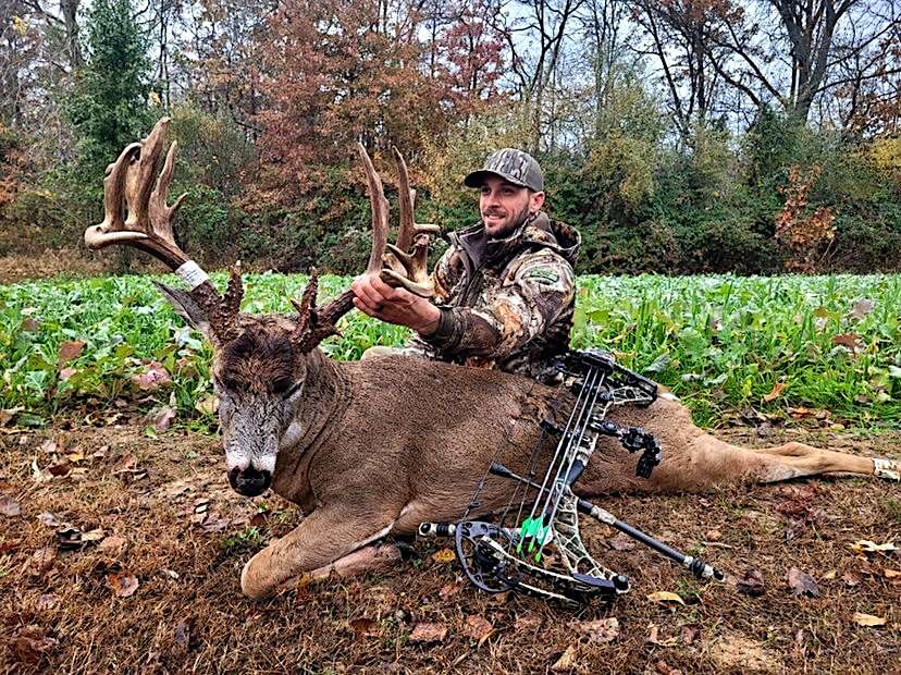 Neal Cannon's buck scored a massive 180 4/8 inches. Image by Landon Oestreich