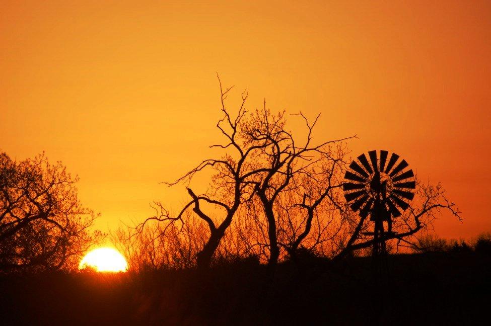 Oklahoma Turkey Hunt Sunset