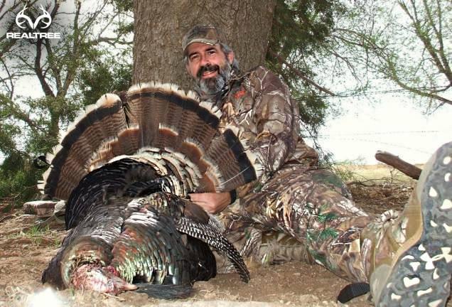 Big UnderArmour boot soles and a fat spring 2014 Oklahoma longbeard. (Steve Hickoff photo)