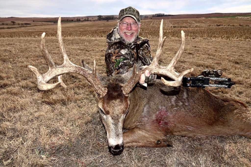 Phillip Vanderpool spent the night in his ground blind, and then tagged this 170 1/8-inch buck the next day. Image by Phillip Vanderpool Phillip Vanderpool spent the night in his ground blind, and then tagged this 170 1/8-inch buck the next day. Image by Phillip Vanderpool