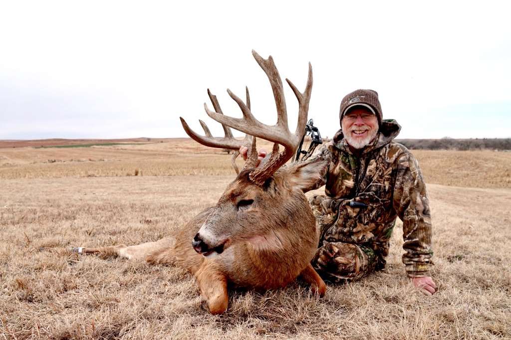 Vanderpool finally caught up to this target buck on the last day of the 2020 Kansas deer season. Image by Phillip Vanderpool