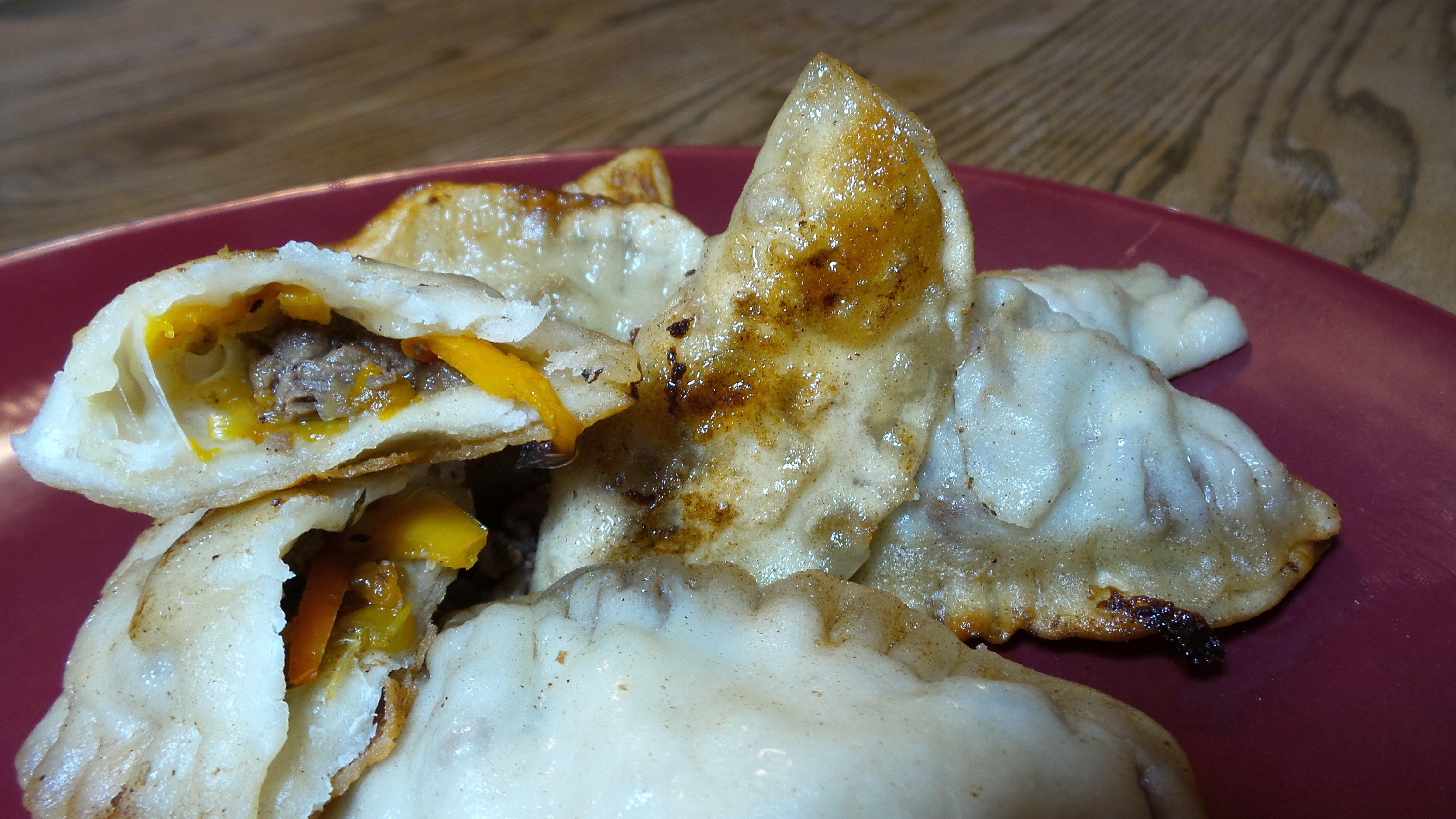 Philly Cheesesteak Pot Stickers make a great game day snack or main course.