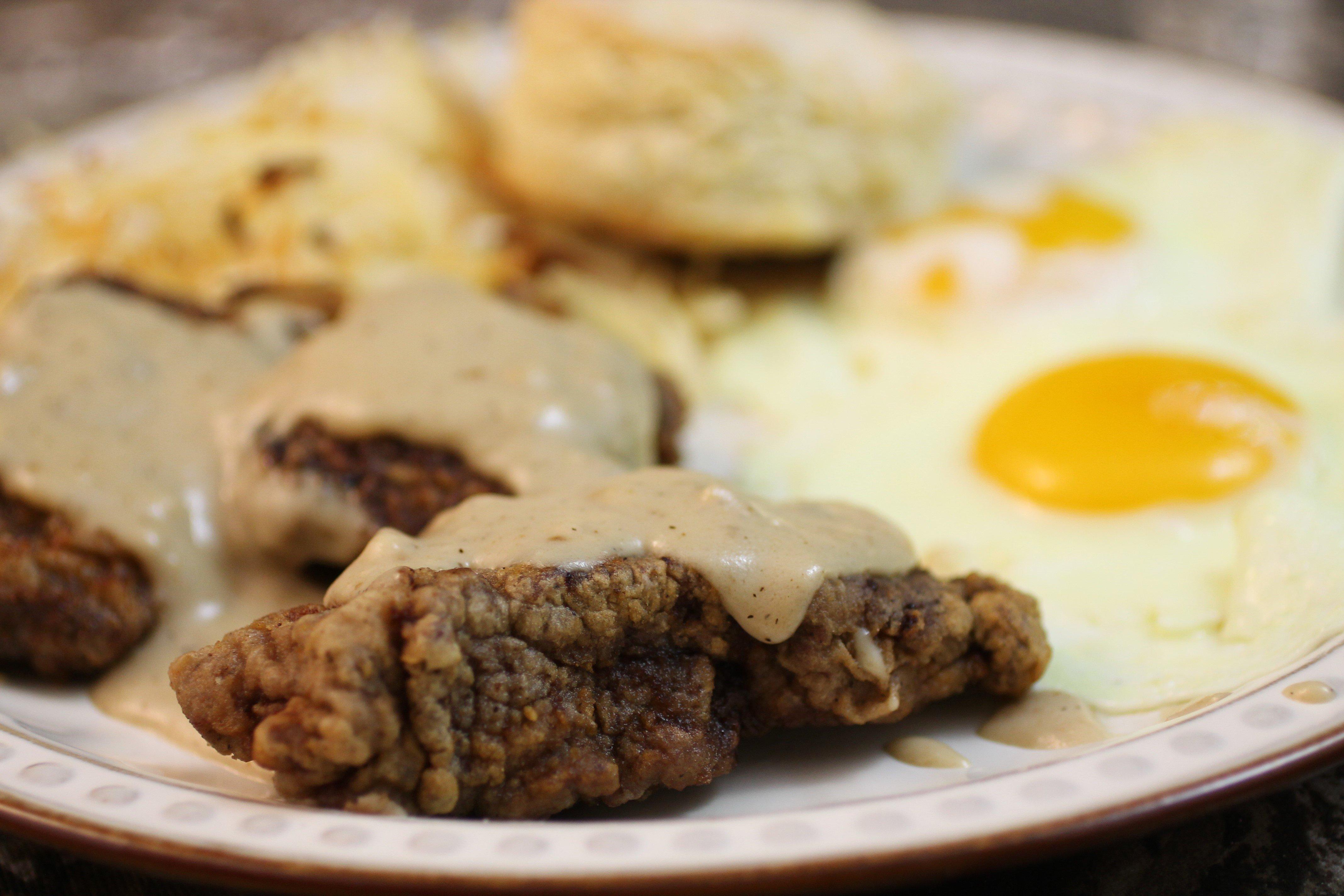 Chicken Fried Backstrap is great as a breakfast or as a main course.