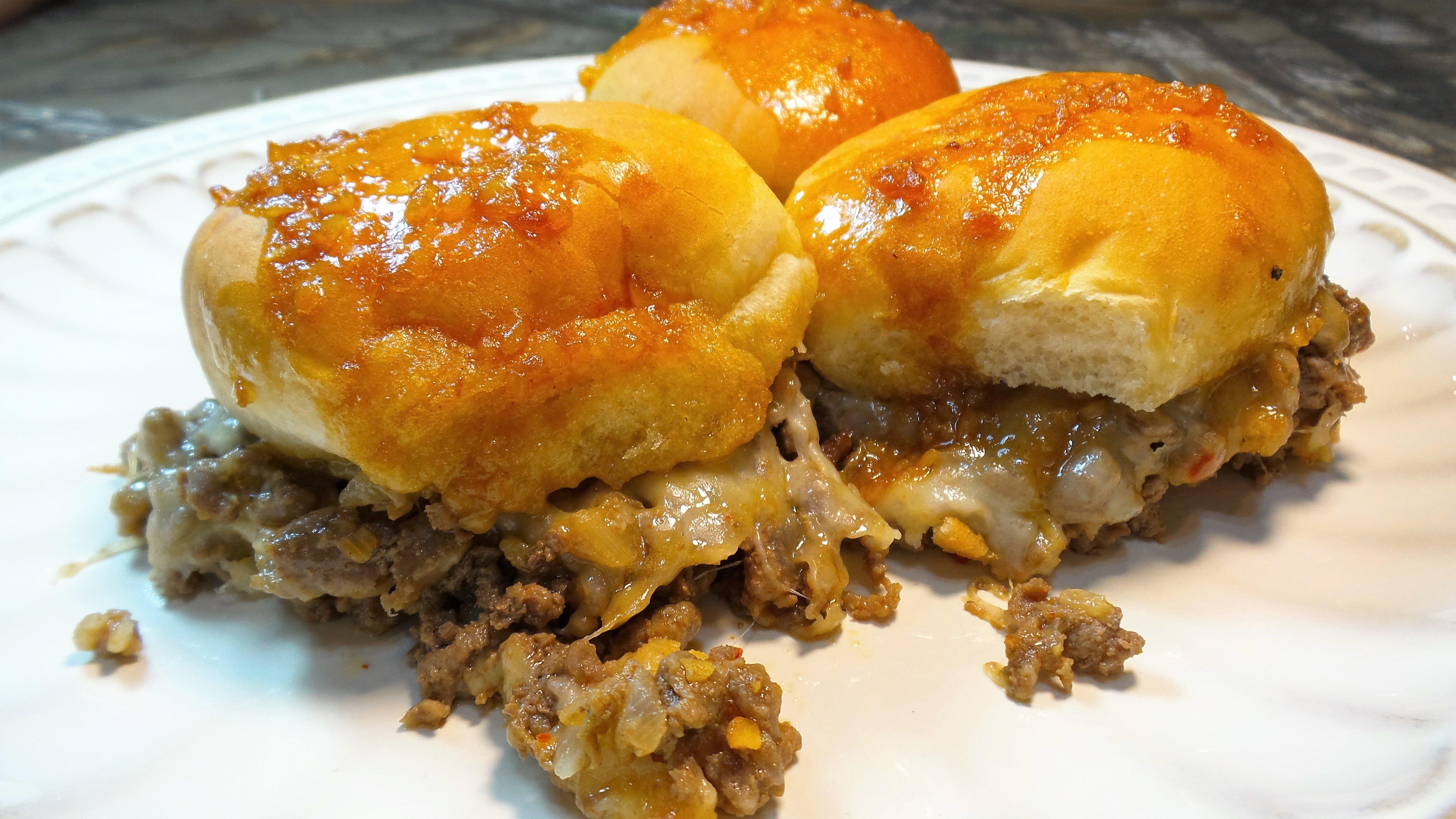 While they aren't the least messy of party snacks, loose meat sliders are always a hit.