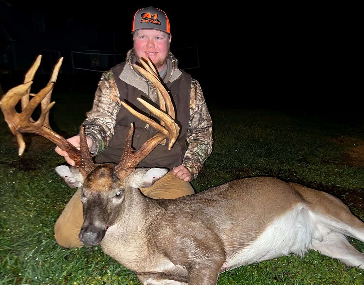 Allred's massive North Carolina deer scored 187 inches. Image courtesy of Preston Allred