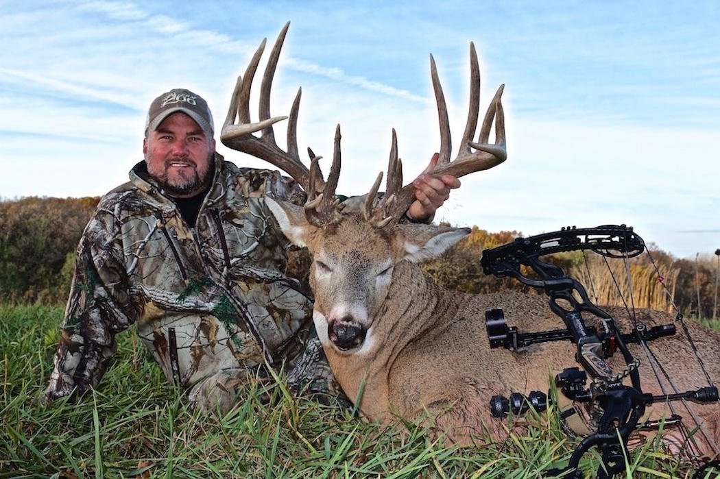 Adam's giant Kansas buck. (Adam Hays photo)