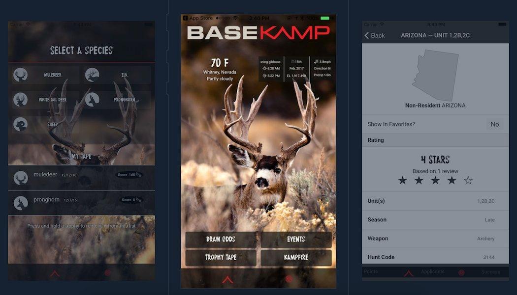 Basekamp app for big game hunters