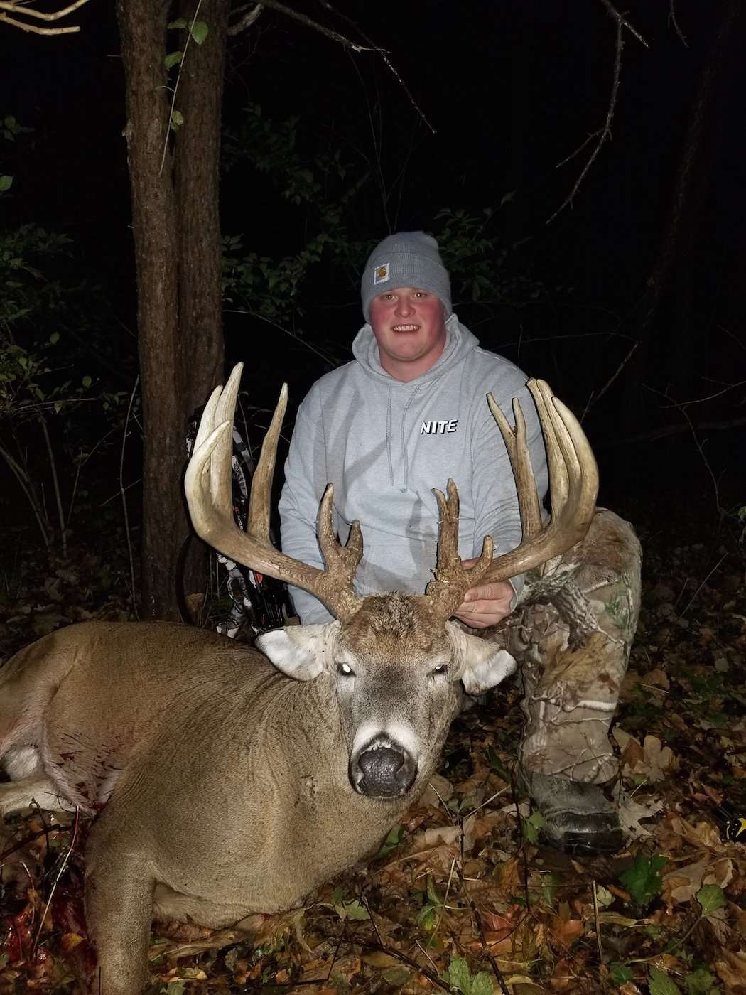 Boden Lee Brandt took an incredible whitetail with his crossbow this season. (Brandt photo) Boden Lee Brandt took an incredible whitetail with his crossbow this season. (Brandt photo)