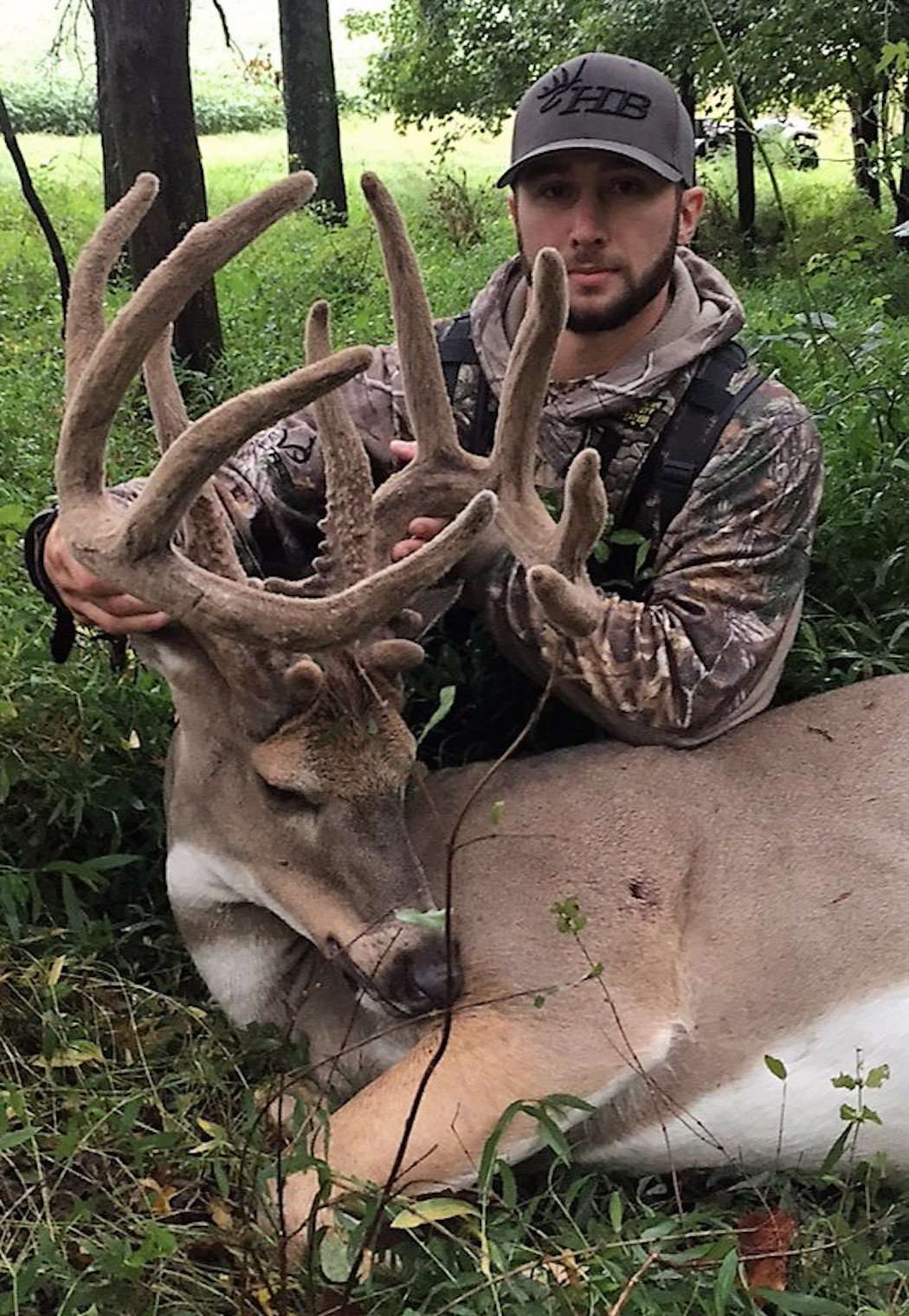 A Huge Early Season Velvet Buck with a Bow - Realtree Camo