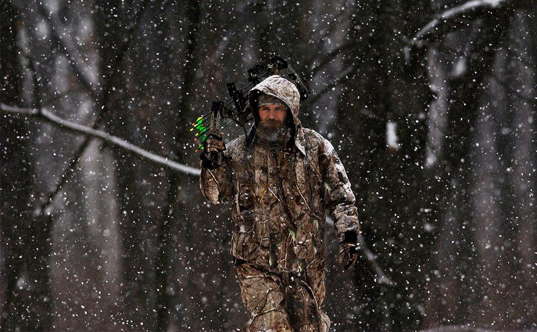 It takes a brave son-of-a-gun to battle the cold winter temperatures we've experienced this late-season. (Bill Konway photo)