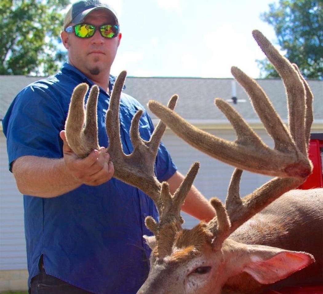 A closeup of the big Butler County buck. (Photo courtesy of Morgan Embry)