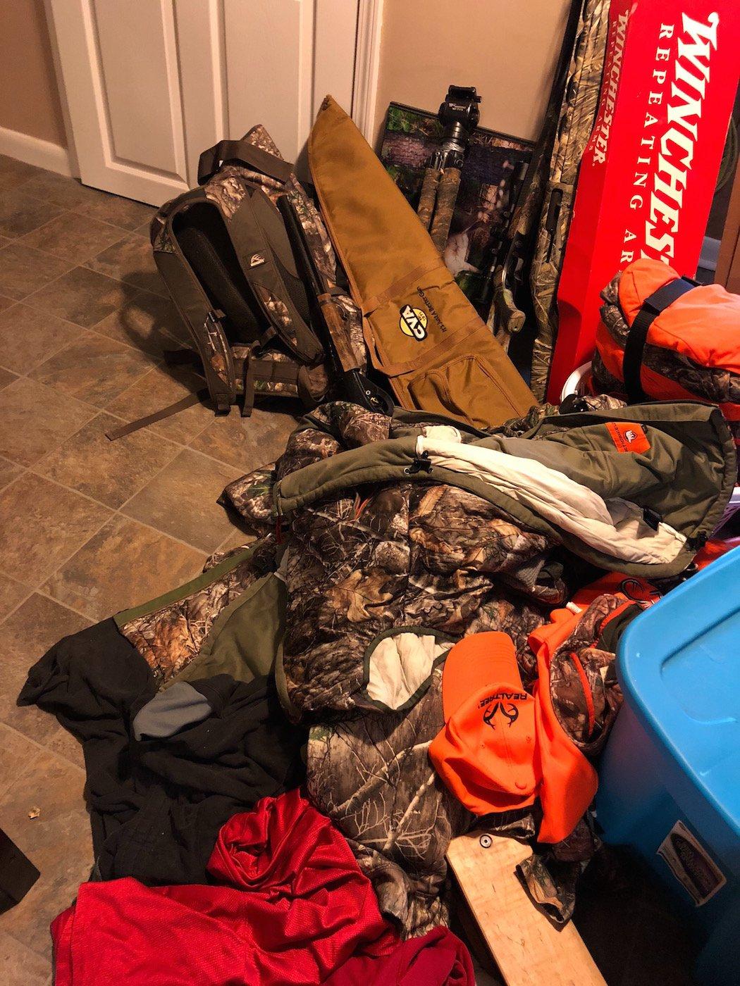 You Leave Hunting Gear All Over the Place