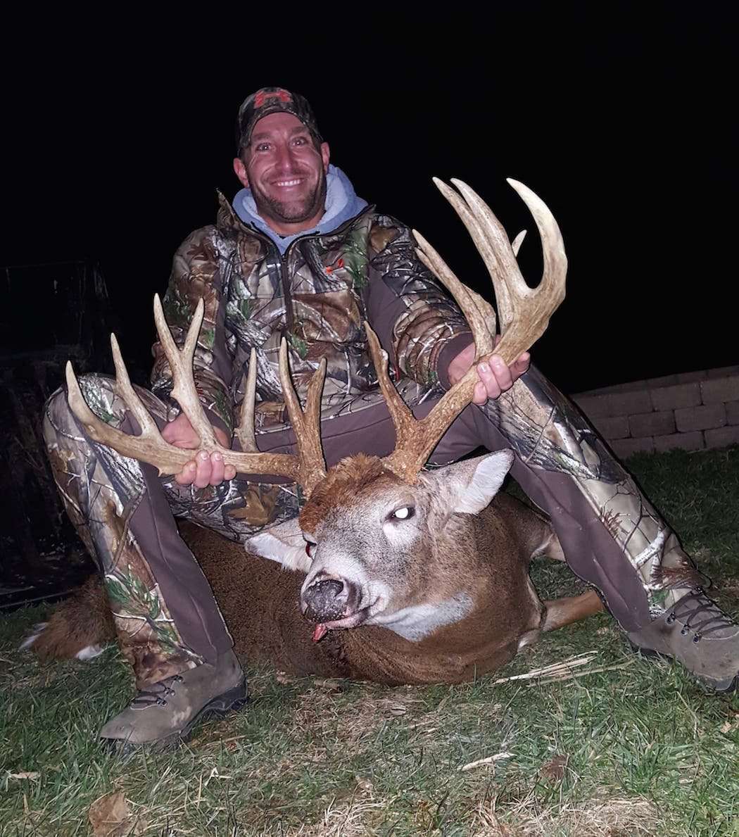Cam Bottum passed up bucks for five years before this giant wandered just a little too close to his ladder stand. (Photo courtesy of Cam Bottum)