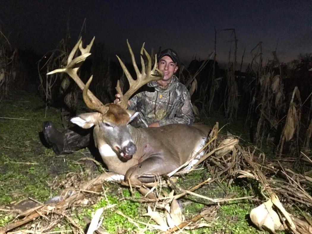 Cody Gallien poses with the Delaware giant. (Cody Gallien photo)