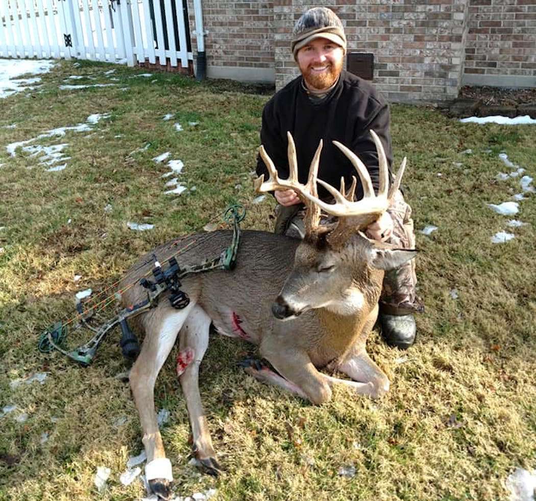 Illinois' Marty Jenkins took the largest buck of his life by bow during the state's 2018 shotgun season. (Photo courtesy of Marty Jenkins)