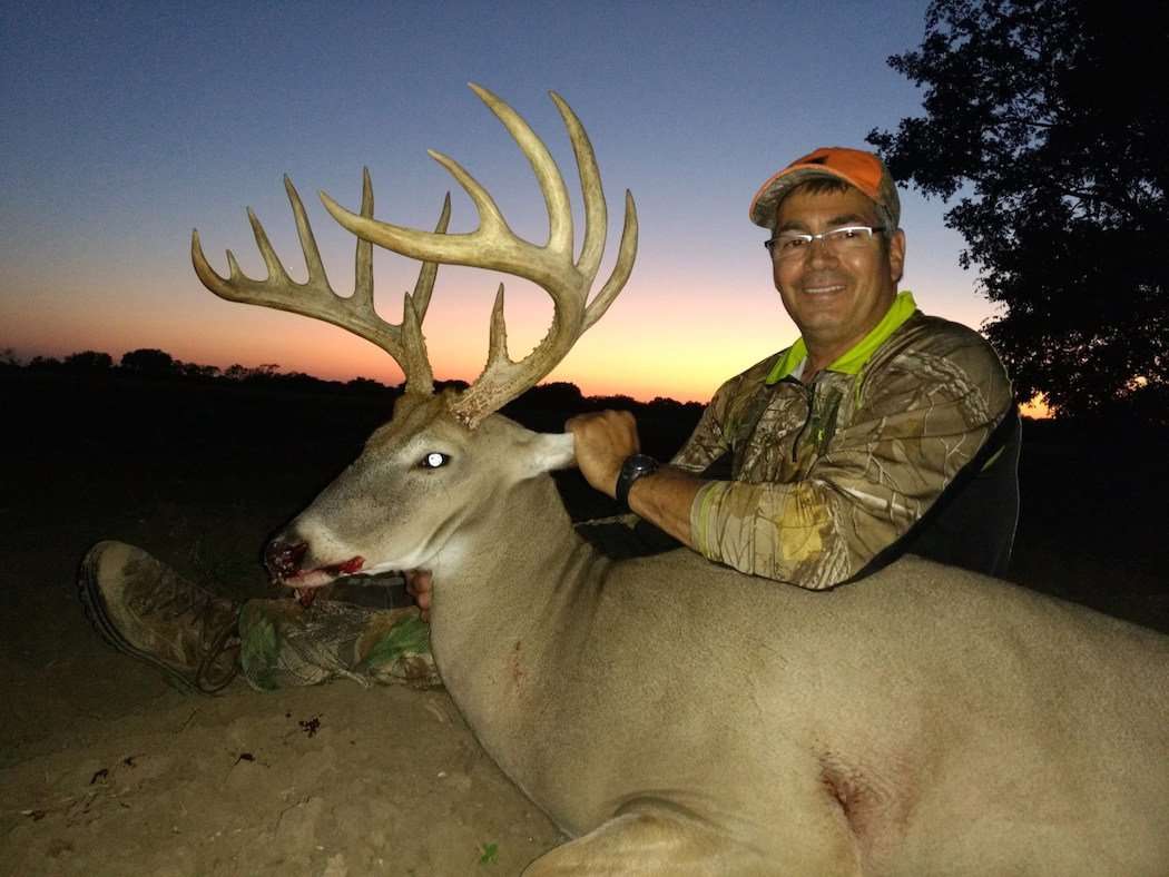 Blair Zaffke poses with his giant Kansas buck. (Blair Zaffke photo)