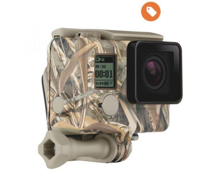 GoPro Housing and Quick Clips in Realtree Camo