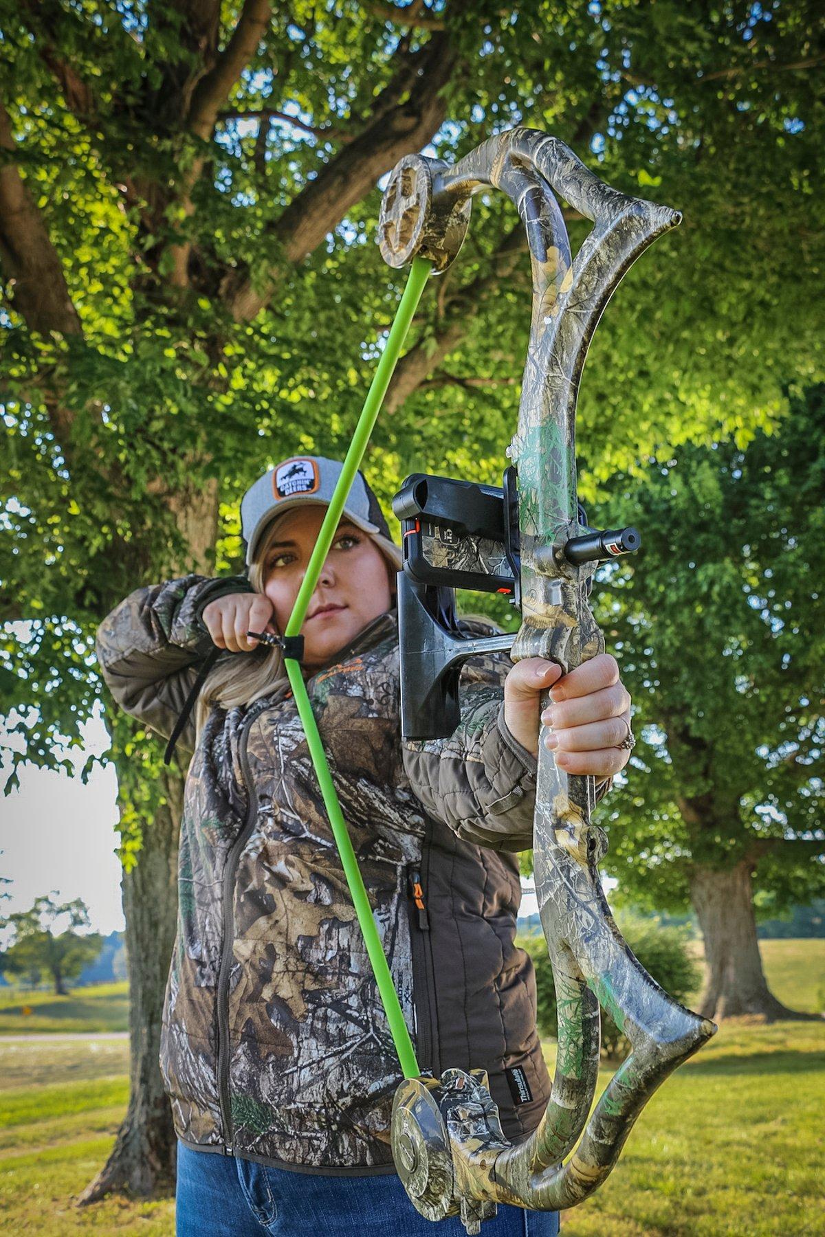 The AccuBow is decidedly appropriate for those who suffer from target panic. It improves your focus and form and reduces the anticipation that comes with firing arrows. (Josh Honeycutt photo)