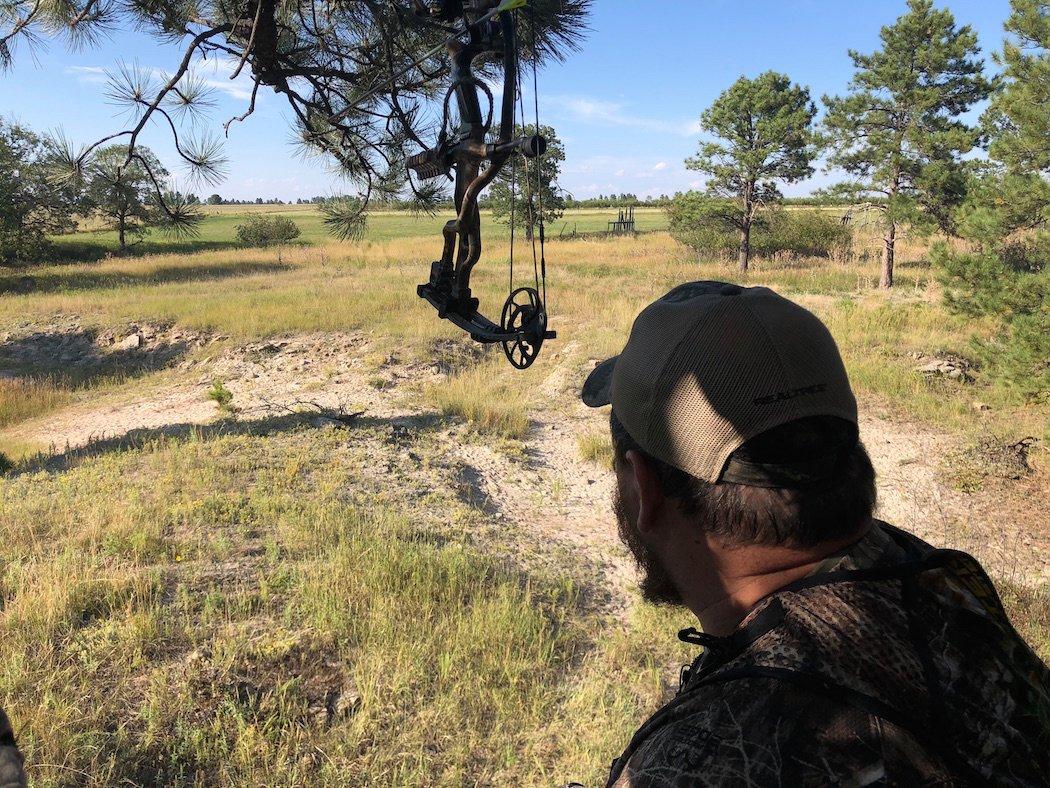 Justin Martin watches and waits for a deer to show itself. (Stephen McNelly photo)