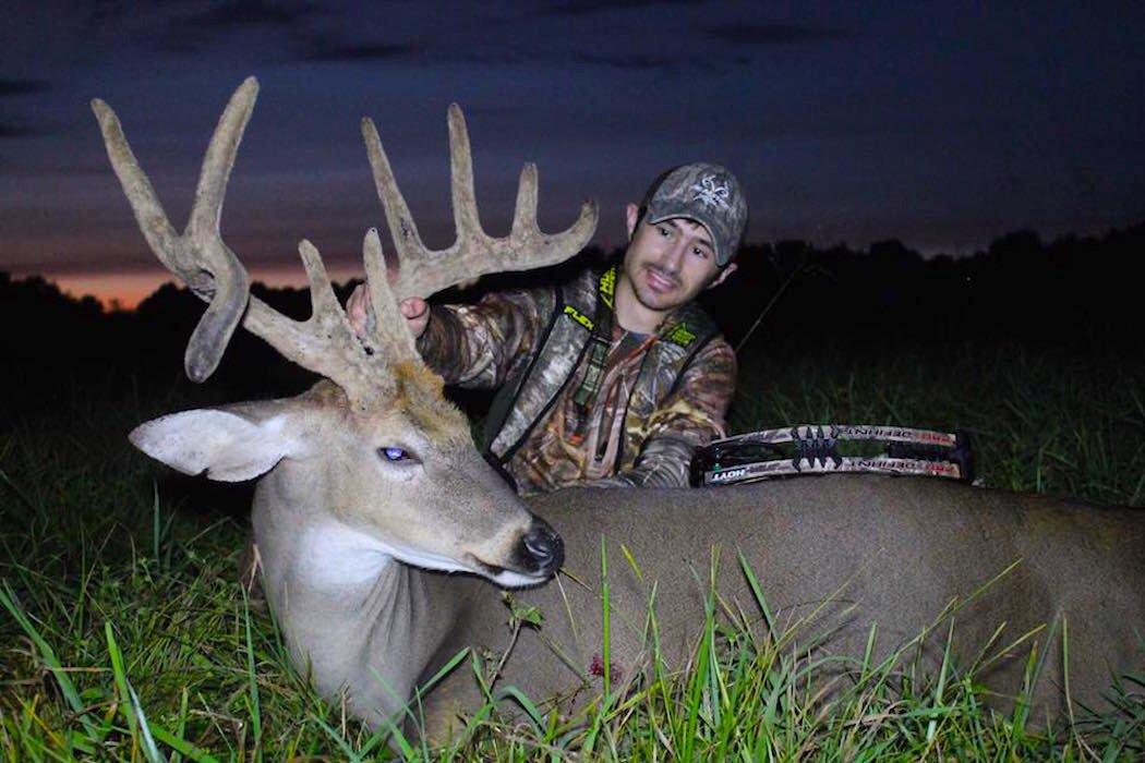 The author poses with the buck he harvested during the 2017 season after spending much of the off-season preparing. (Marty Honeycutt photo)