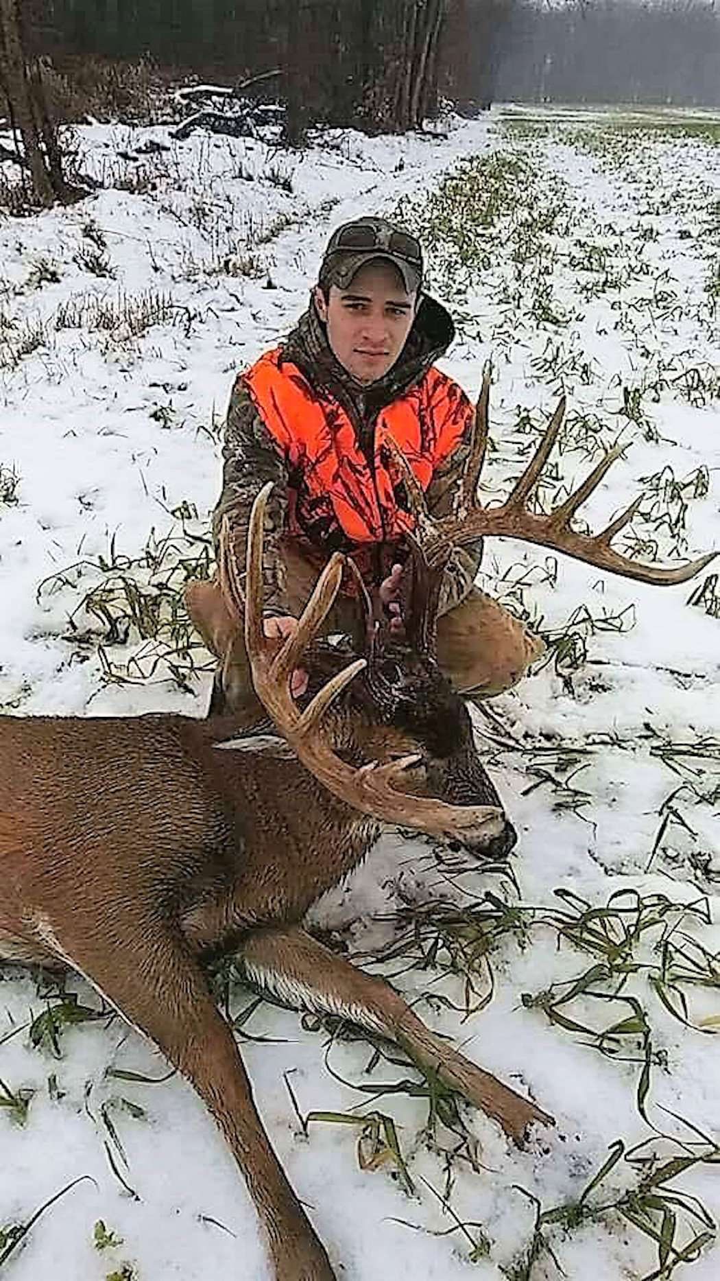 Josh Kraus killed this giant typical on a deer drive. (Josh Kraus photo) Josh Kraus killed this giant typical on a deer drive. (Josh Kraus photo)