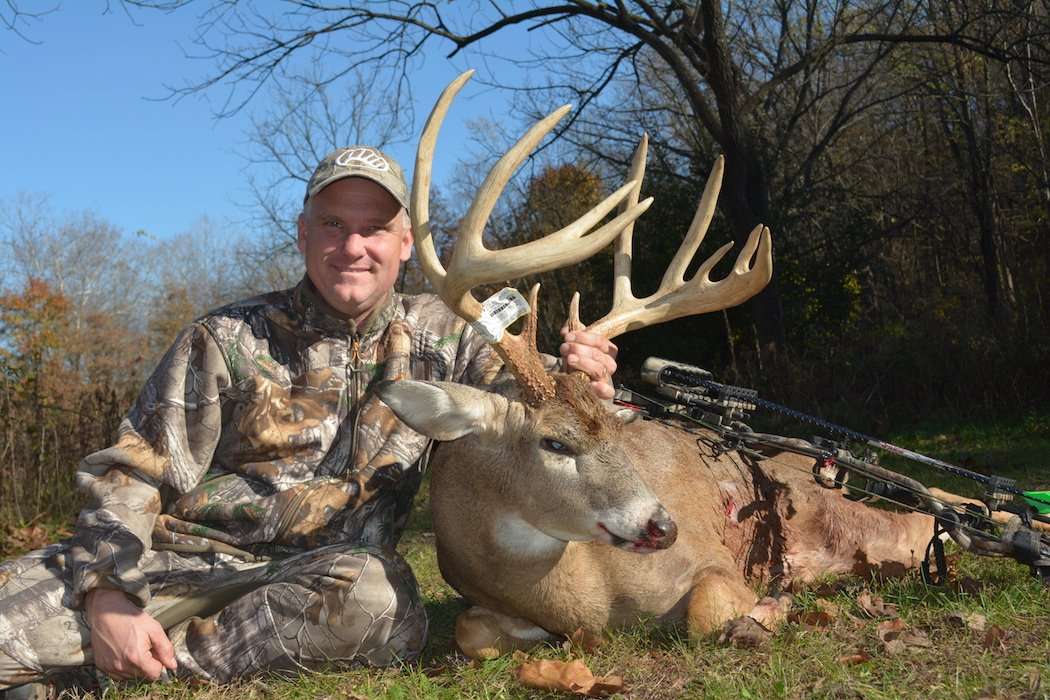 Grant Olson's big Iowa buck. (Grant Olson photo) Grant Olson's big Iowa buck. (Grant Olson photo)