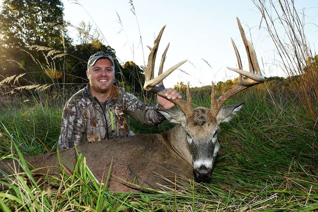 Seller poses with his giant buck. (Nick Skinner photo) Seller poses with his giant buck. (Nick Skinner photo)