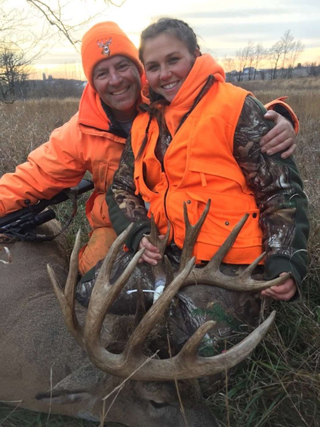 Nicole killed this giant Wisconsin buck on the family farm. (Nicole Stroobants photo)