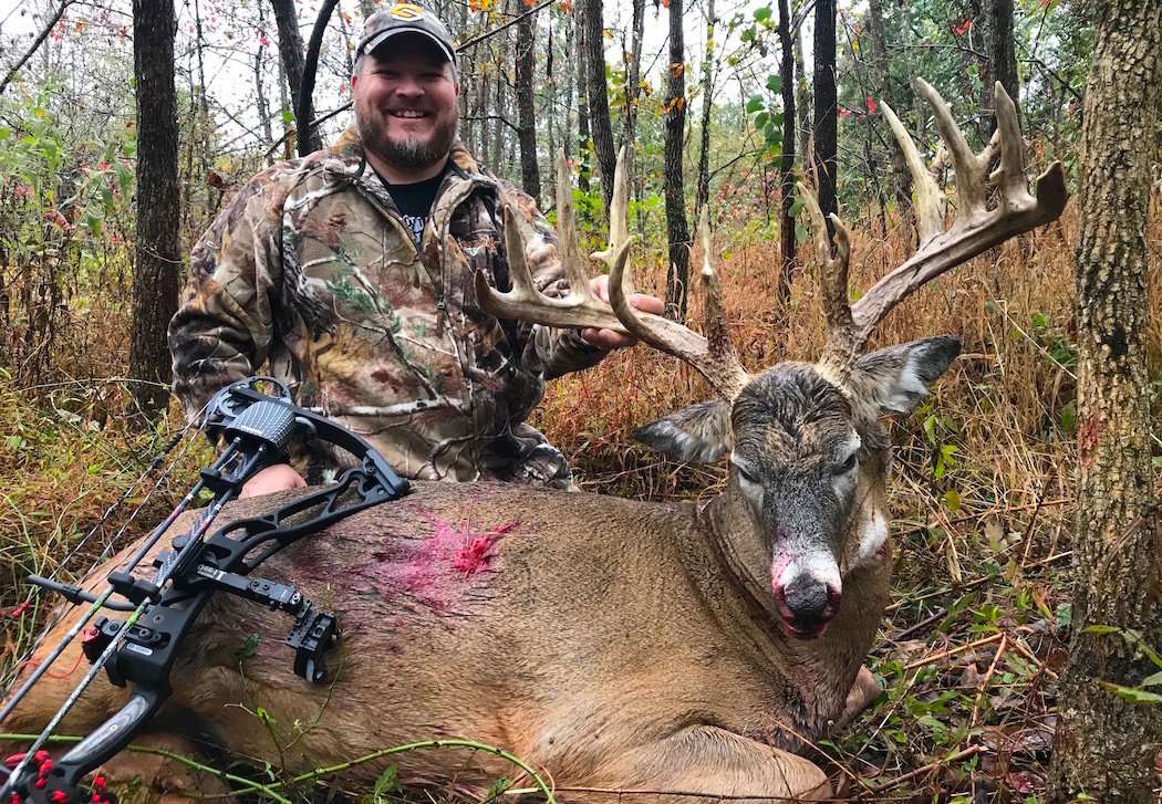Mike Novak poses with his giant Illinois buck. (Mike Novak photo) Mike Novak poses with his giant Illinois buck. (Mike Novak photo)