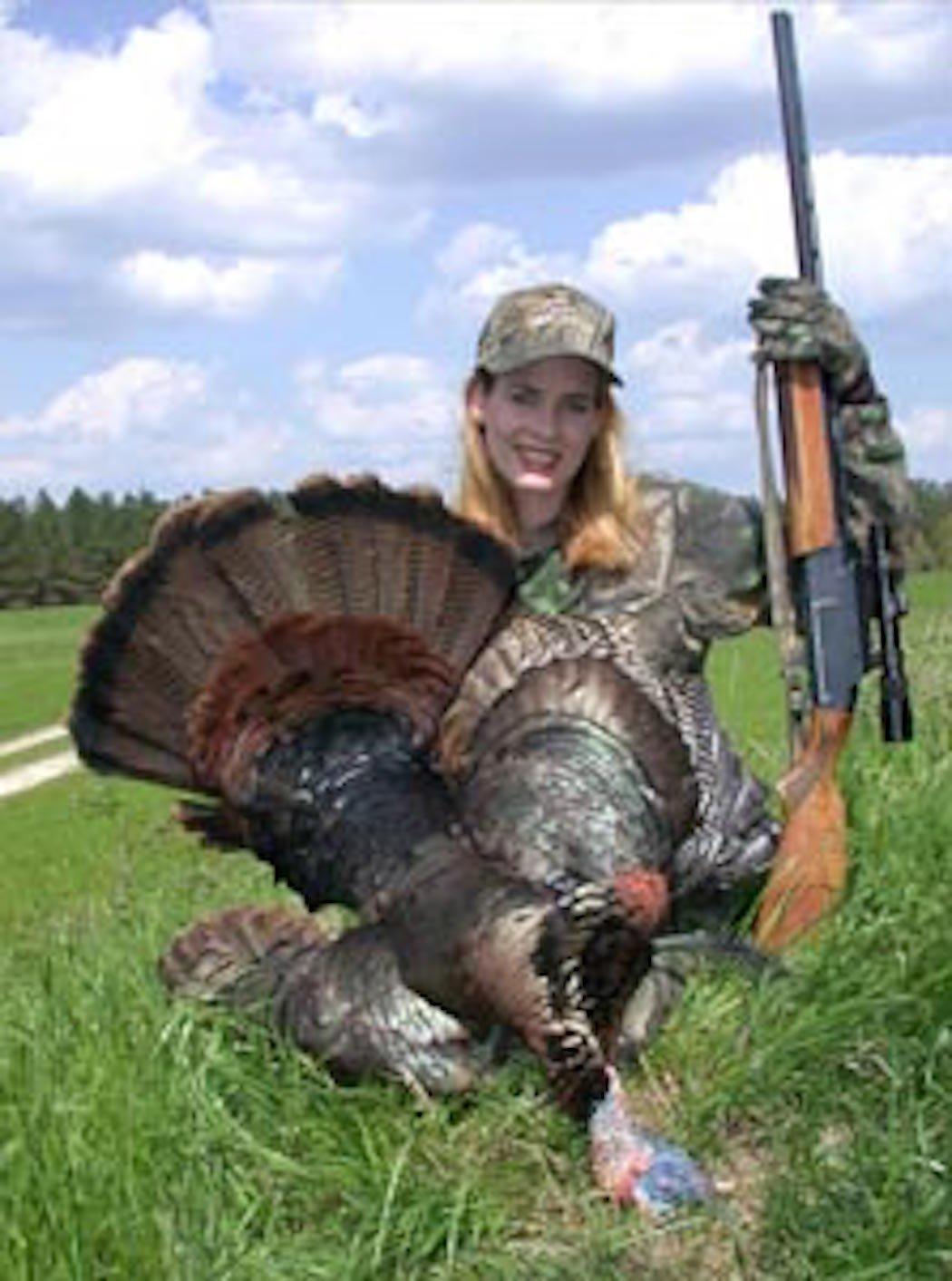 The author with her first bird kill. (Stephanie Mallory photo)