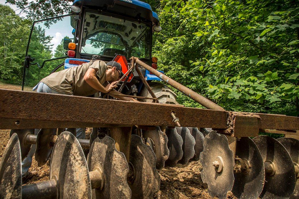 Discing Old Fields to Allow New Growth